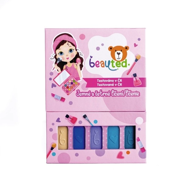 Otroška kozmetična set paleta beauted z ogledalom, magnetno zapiranje 11x14,5x1cm v foliji