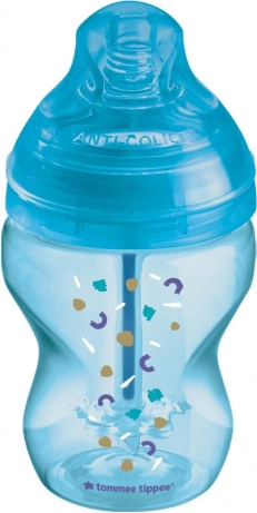 Dojenčka steklenička ANTI-COLIC, 0+, 260 ml, modra, 1 kos