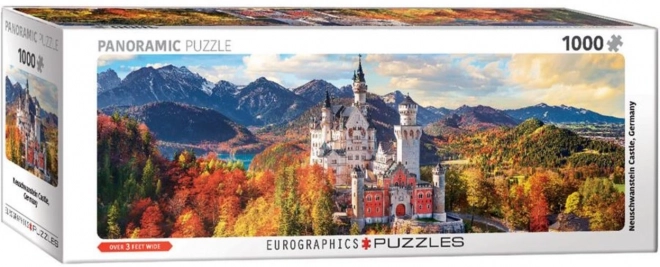 Panoramske sestavljanke grad Neuschwanstein, Nemčija 1000 kosov