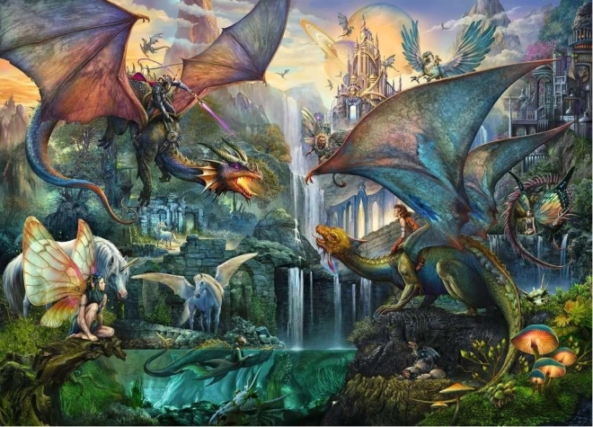 Ravensburger sestavljanka Čarobni zmajev gozd 9000 kosov