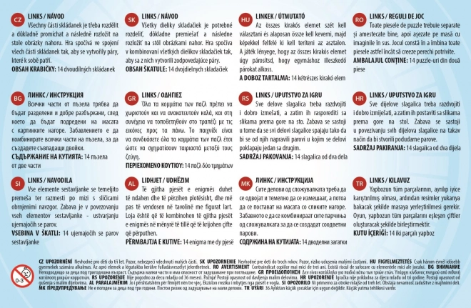 Sestavljanka Tačja patrulja - Izobraževalna igra 14 parov