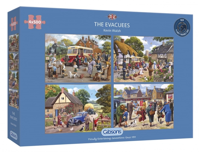 Gibsons Puzzle Evakuacija 4x500 koščkov