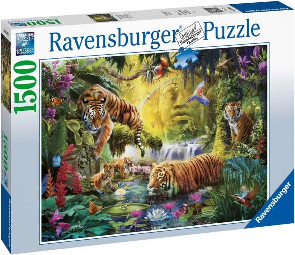 Sestavljanka 1500 kosov Mirni tigri RAVENSBURGER