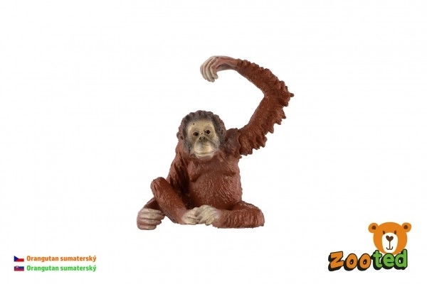 Sumatranski orangutan igrača iz plastike 8cm v vrečki