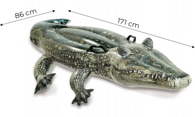 Ležalnik Krokodil napihljiv z ročaji 170x86cm od 3 let