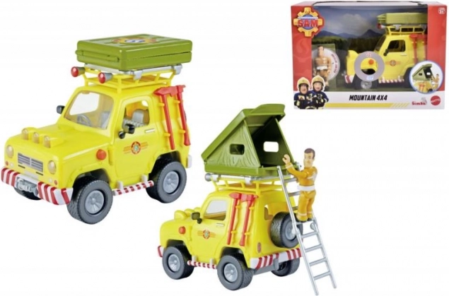Gasilec Sam terensko vozilo 4x4 s figurico 16 cm
