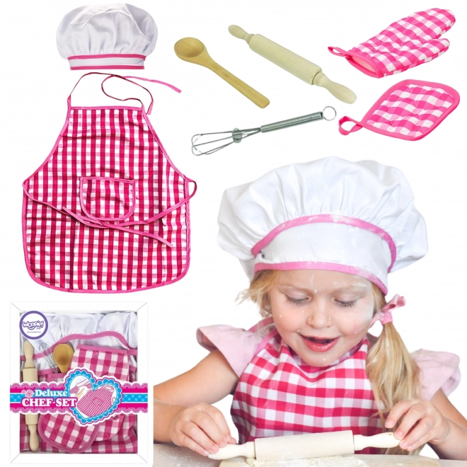 Set Mali Kuhar Kuhinjski Oblek z Dodatki 7 kos