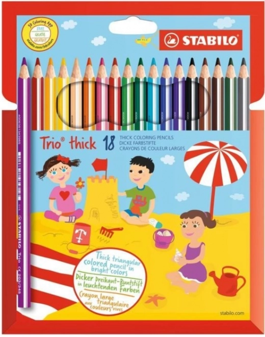 STABILO Trio močne set 18 barvic