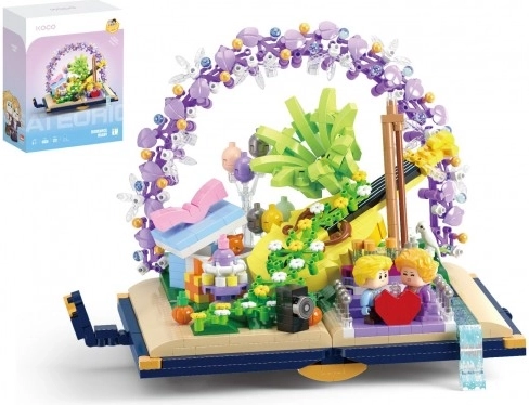 Gradbeni set KOCO mini Romantika, 1222 kosov