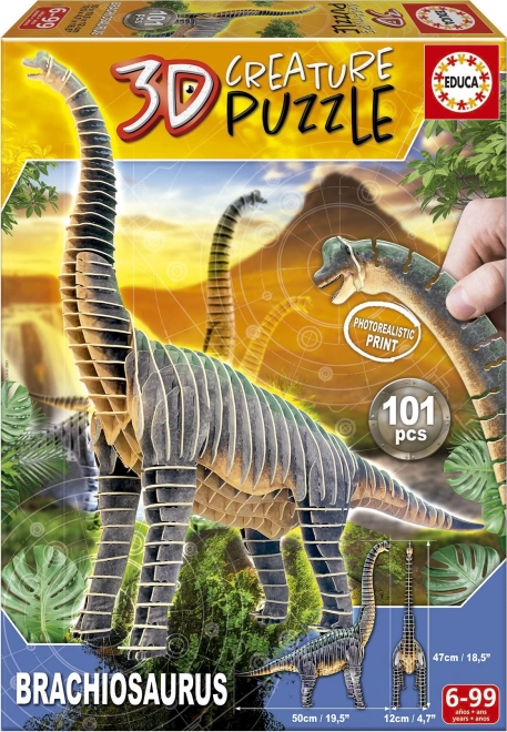 3D puzzle Brachiosaurus - 101 kosov