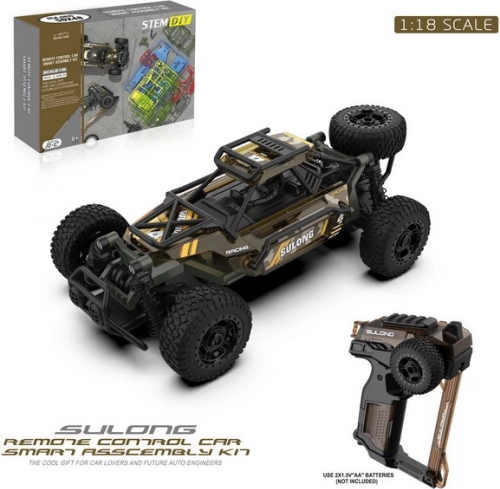 RC crawler SULONG 1:18 za otroke 8+ z 2,4 GHz upravljalnikom in gumijastimi pnevmatikami