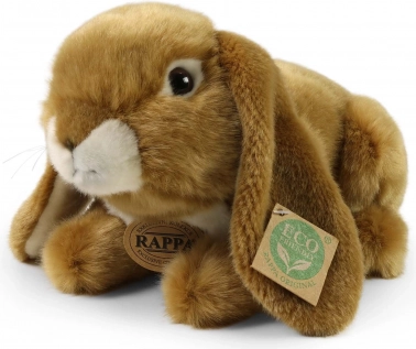 Rappa plišasti zajček rjave barve 25 cm, okolju prijazen