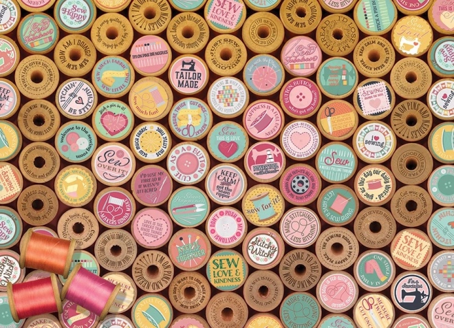 puzzle Cobble Hill veselo šivanje 500 koščkov