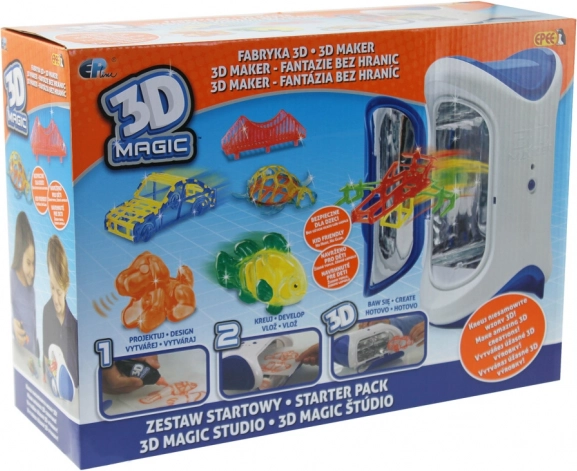 3D Magic začetni komplet za ustvarjanje 3D izdelkov z UV utrjevanjem