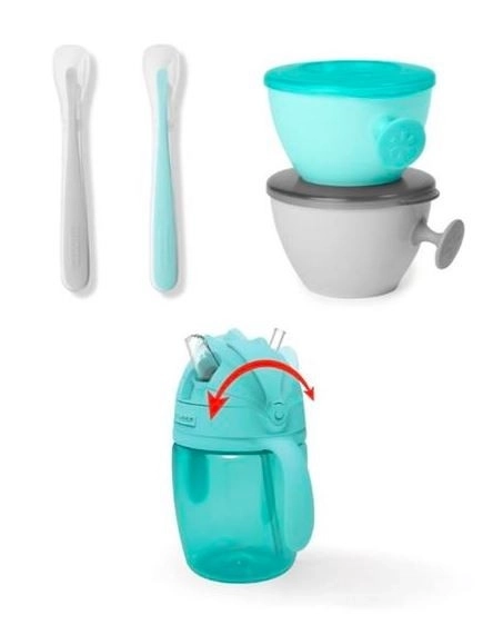 Komplet za hranjenje Easy-Feed Teal/Siva