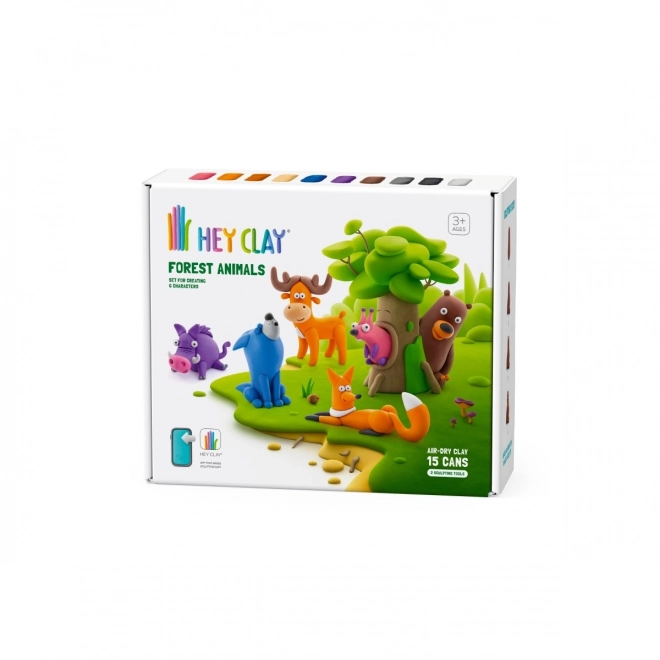 Hey Clay plastična set Gozdne živali