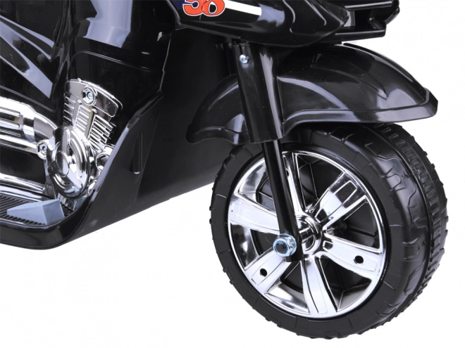 Otroški športni motocikel z barvno LED razsvetljavo – Črna
