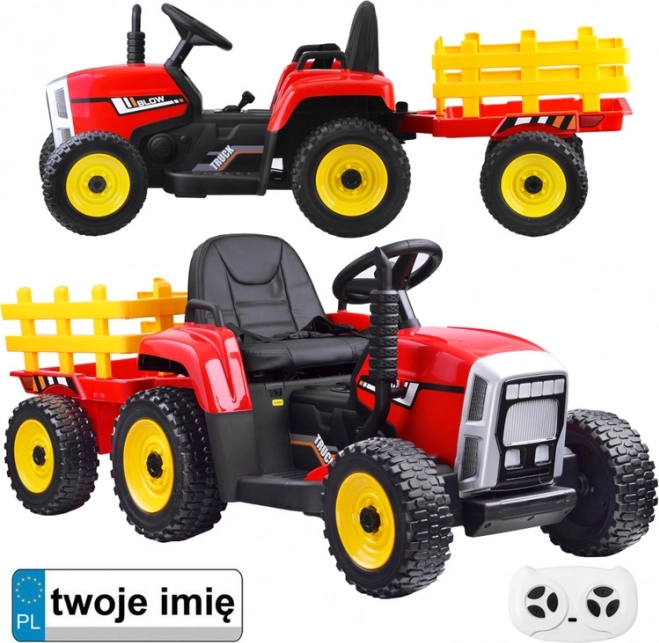 Električni traktor s prikolico in daljinskim upravljanjem – Traktor