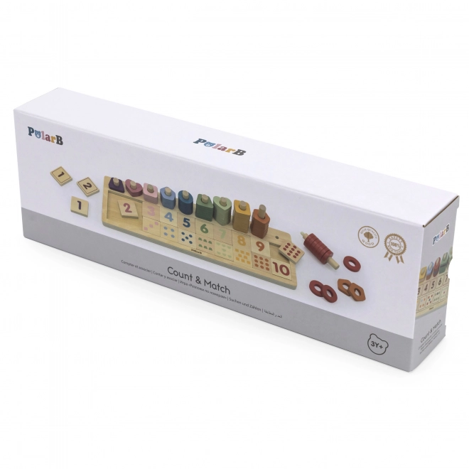 Leseno abacus in sortirna igrača Montessori od PolarB