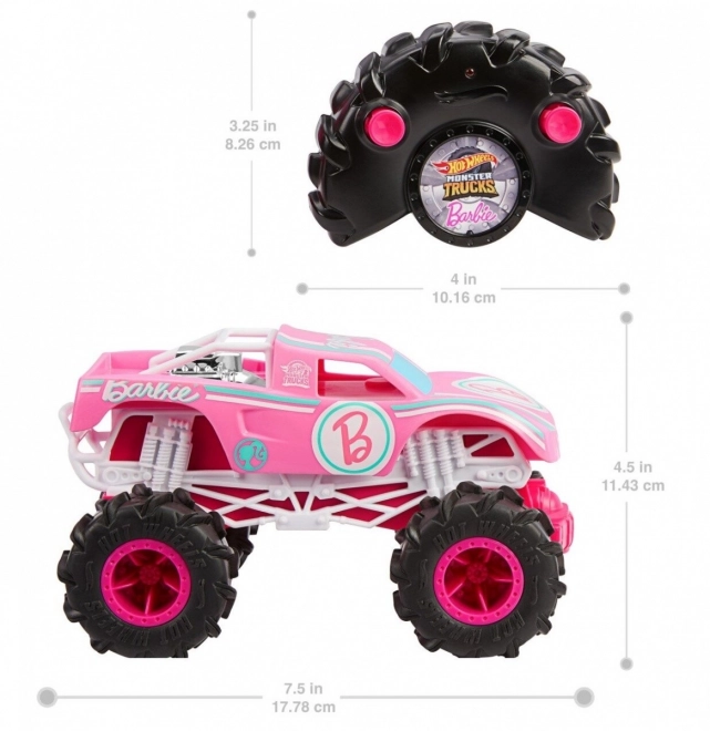 RC Pošastni Tovornjak Barbie 1:24