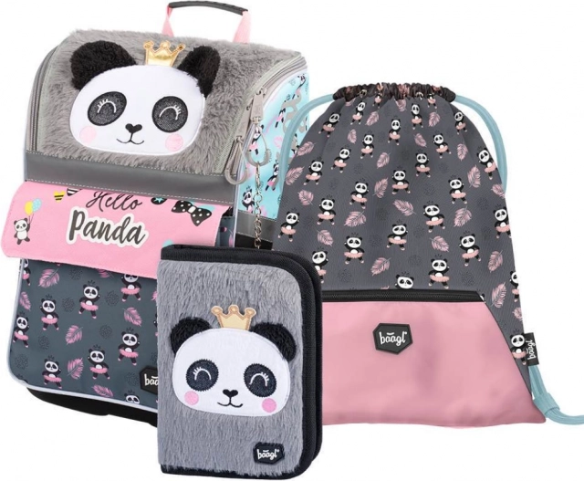 Prisrčen panda dizajn v celotnem setu
