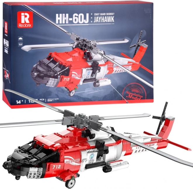 Gradbeni komplet reševalnega helikopterja Sikorsky HH-60J Jayhawk, 1137 kosov