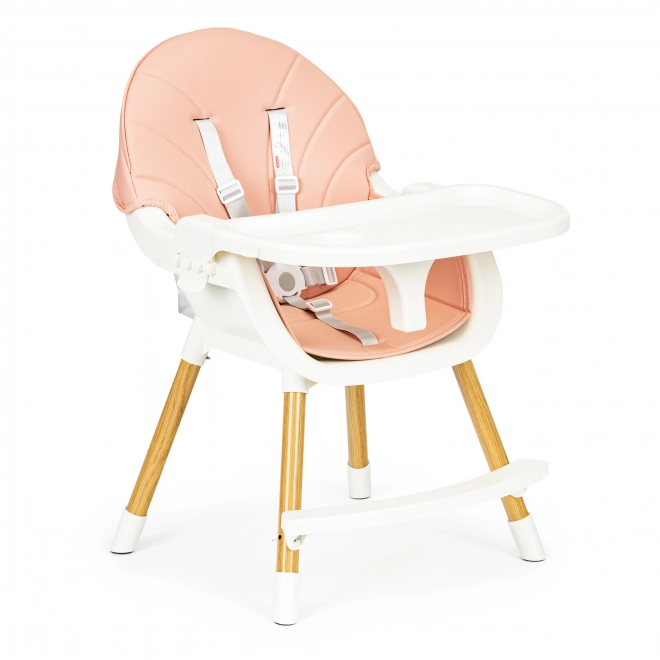 Ecotoys Jedilnica Stolček 2v1 Roza
