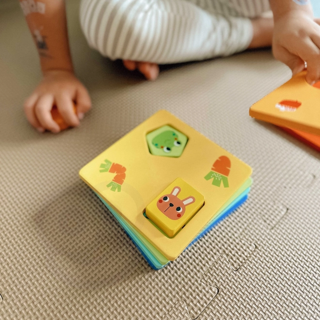 Montessori sestavljanka oblike in barve z živalcami