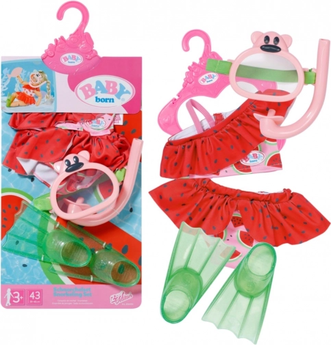 BABY born komplet za potapljanje s snorklom za punčko 43 cm