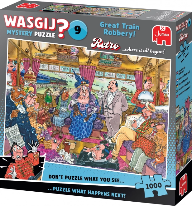 Jumbo Puzzle Wasgij Mystery 9: Veliki vlakovni rop 1000 kosov