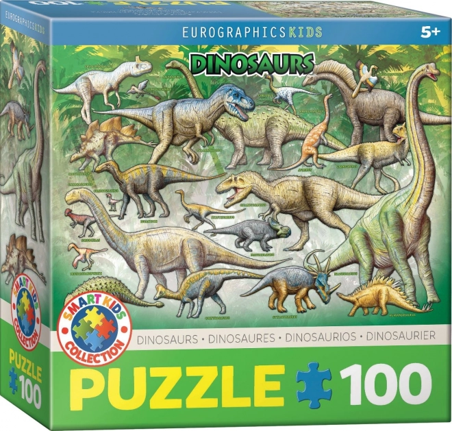 Sestavljanka Dinozavri 100 kosov