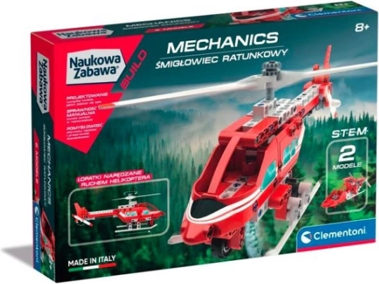 Konstrukcijski set Laboratorij mehanike – reševalni helikopter in zračnič