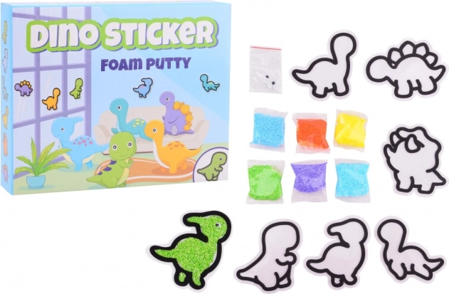 Izdelava penastih nalepk Dino