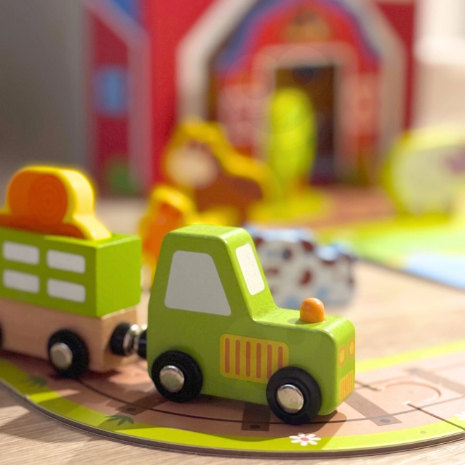 Lesena kmetija v kovčku Tooky Toy