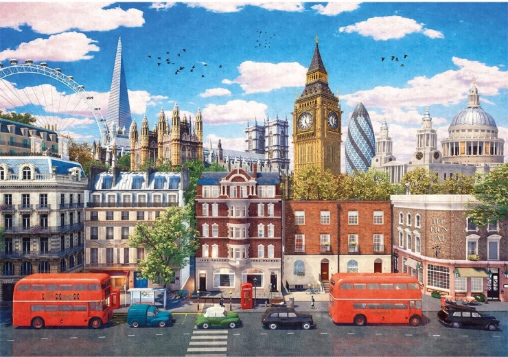 Puzzle GIBSONS Londonske ulice 500 kosov