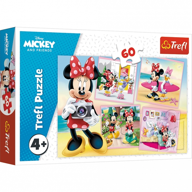 Sestavljanka 60 kosov - Prisrčna Minnie - Disney Minnie