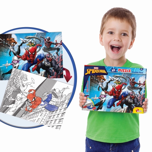 obojestranske sestavljanke SPIDER-MAN 48 koščkov 35 × 25 cm