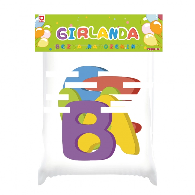 Papirnata girlanda Bezva Rojstni dan
