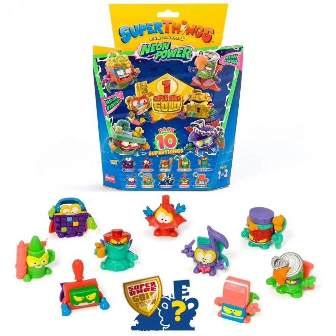 Zbirateljska figurica SuperThings NeonPower - komplet 10 kos