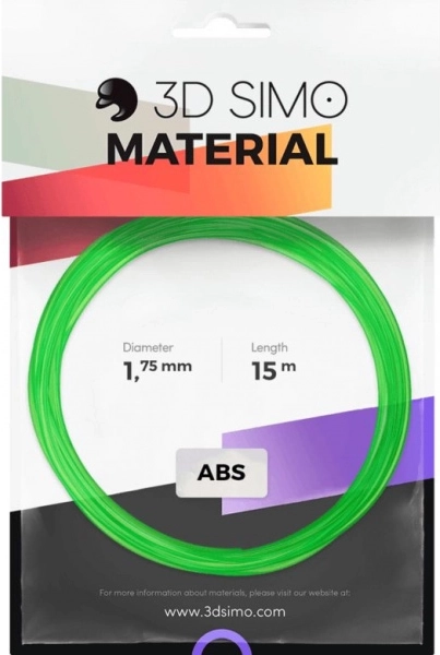 Filament ABS prozoren 1,75 mm – vzorec 15 m