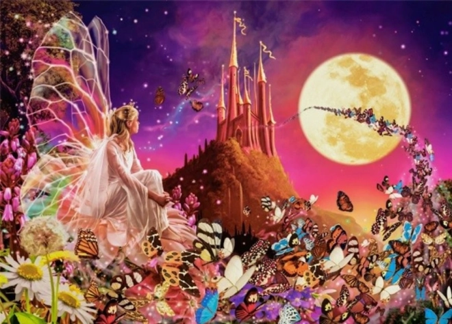 Sestavljanka 260 koščkov Fairy Fantasies – vile, metuljčki in grad