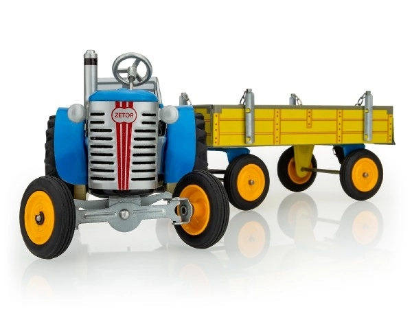 Traktor Zetor z Modrim Priklopnikom
