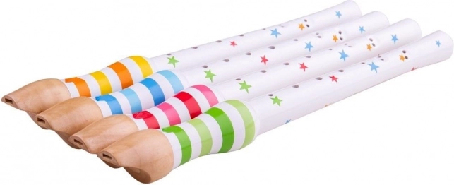 Lesena piščal za otroke zelena - Bigjigs Toys