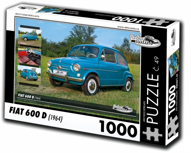 Sestavljanka RETRO-AVTOMOBILI Fiat 600 D (1964) 1000 koščkov