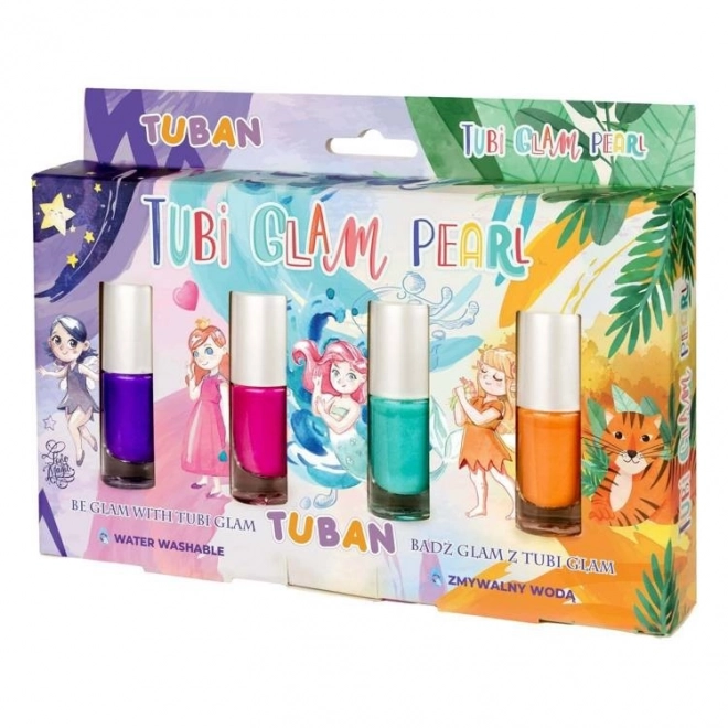 Set 4 lakov Tubi Glam Lacquer - biser