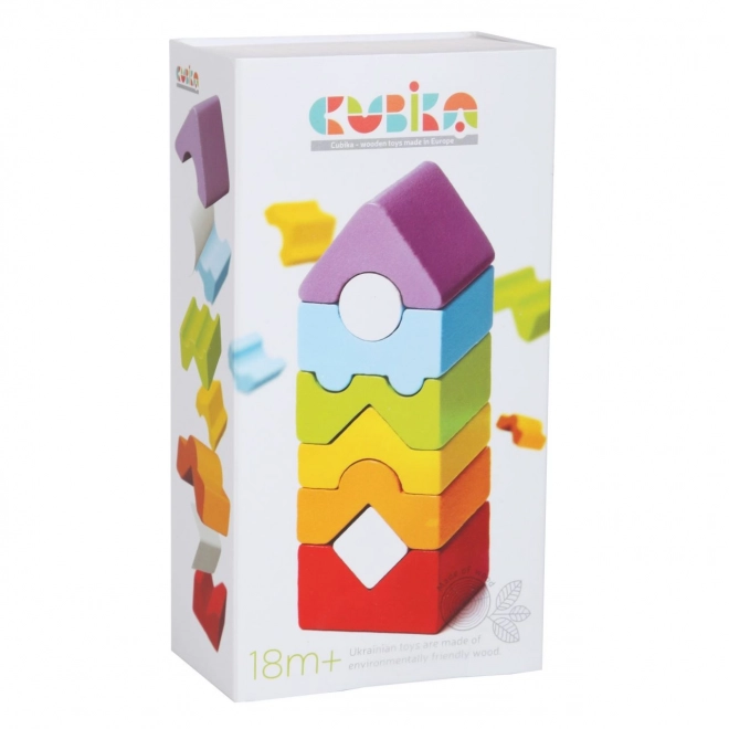 CUBIKA 15009 Stolp XII - lesena sestavljanka 8 delov