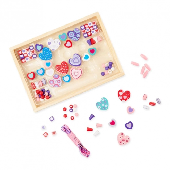 Kreativni komplet biserov Srčki - Melissa & Doug