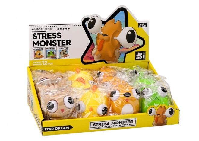Antistresna igrača Happy Monster Squish Sensory MIX
