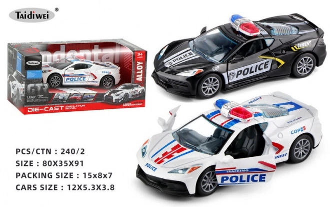 Kovinski policijski avto 12 cm