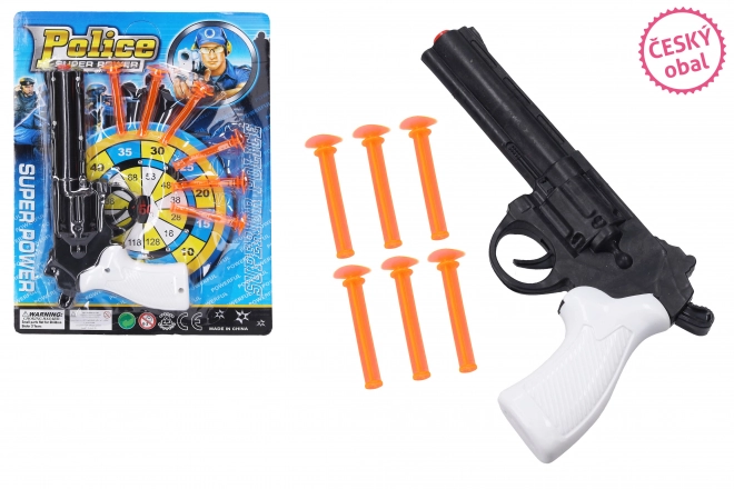 Pištola z ventuzami set 21 cm